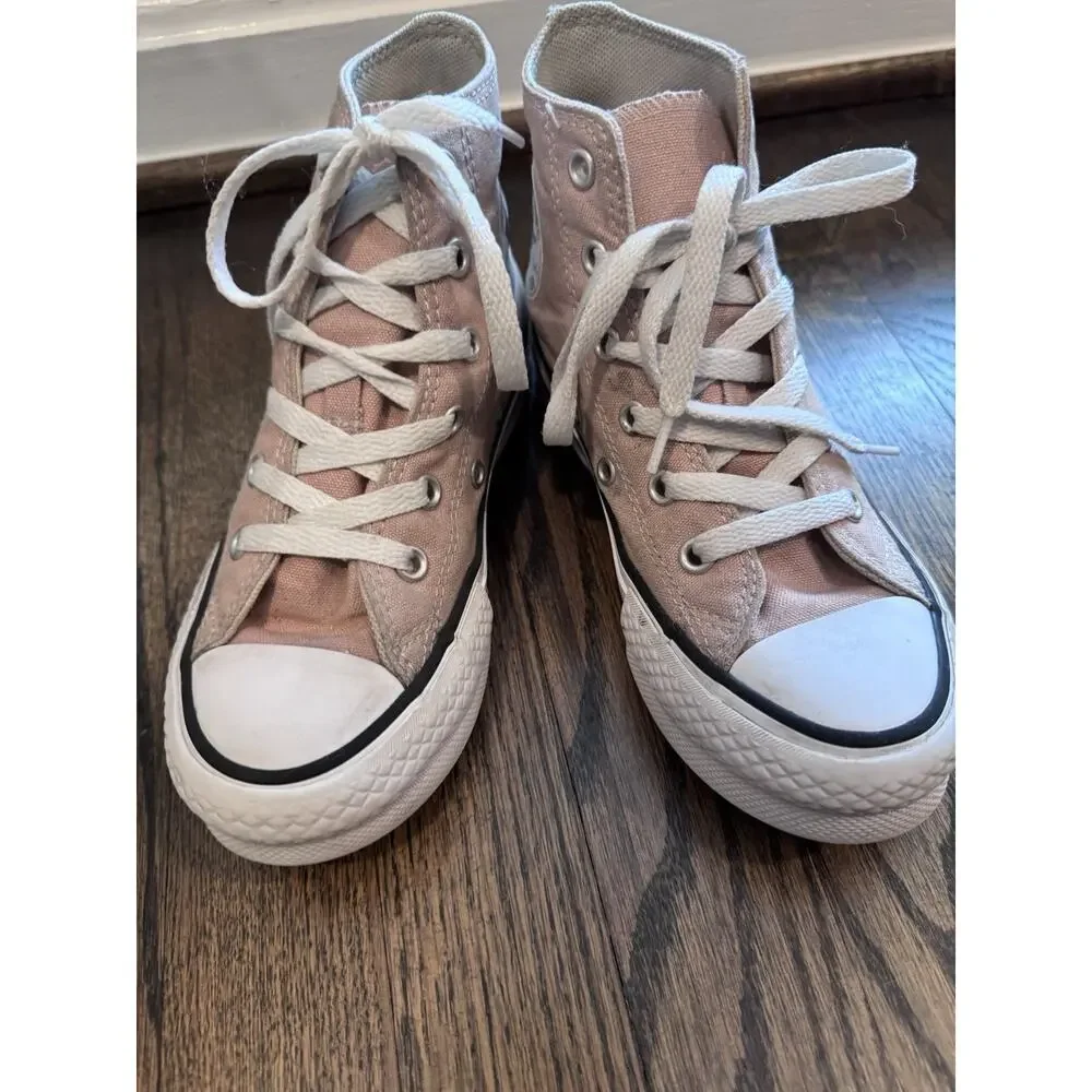 Converse Chuck Taylor All Star Lift Platform High Top Sneakers Kids 13.5 Beige
